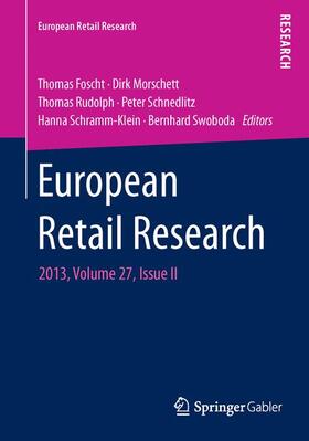 Foscht / Morschett / Swoboda | European Retail Research | Buch | sack.de