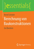 Schröder |  Berechnung von Baukonstruktionen | Buch |  Sack Fachmedien