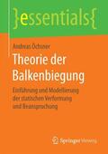 Öchsner |  Theorie der Balkenbiegung | Buch |  Sack Fachmedien