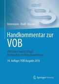 Heiermann / Kuffer / Kullack |  Handkommentar zur VOB | Buch |  Sack Fachmedien