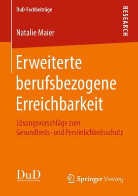 Maier | Erweiterte berufsbezogene Erreichbarkeit | Buch | sack.de