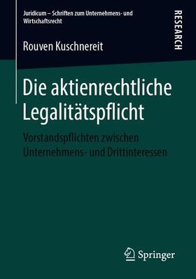 Kuschnereit | Die aktienrechtliche Legalitätspflicht | Buch | sack.de