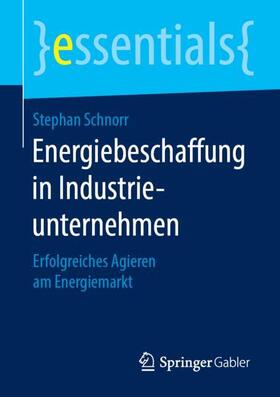 Schnorr | Energiebeschaffung in Industrieunternehmen | Buch | sack.de