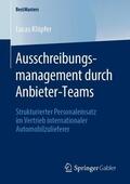 Klöpfer |  Ausschreibungsmanagement durch Anbieter-Teams | Buch |  Sack Fachmedien