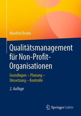 Bruhn | Qualitätsmanagement für Non-Profit-Organisationen | Buch | sack.de