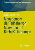 Kolhoff |  Management der Teilhabe von Menschen mit Beeinträchtigungen | Buch |  Sack Fachmedien