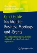 Holzbaur / Brommer-Kern |  Quick Guide Nachhaltige Business-Meetings und -Events | Buch |  Sack Fachmedien