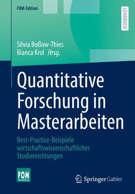 Krol / Boßow-Thies | Quantitative Forschung in Masterarbeiten | Buch | sack.de