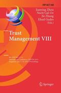 Zhou / Gudes / Gal-Oz |  Trust Management VIII | Buch |  Sack Fachmedien