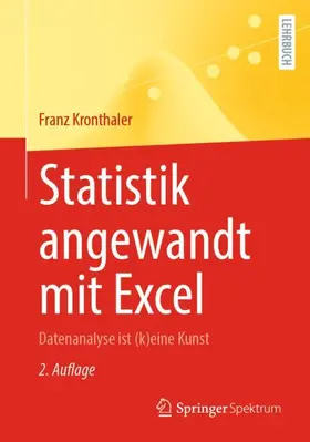 Kronthaler |  Statistik angewandt mit Excel | Buch |  Sack Fachmedien