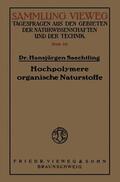Saechtling |  Hochpolymere organische Naturstoffe | Buch |  Sack Fachmedien