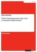 Gerhardt |  Welche Erklärungsansätze gibt es für wechselndes Wahlverhalten? | Buch |  Sack Fachmedien