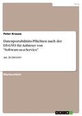 Krause |  Datenportabilitäts-Pflichten nach der DS-GVO für Anbieter von "Software-as-a-Service" | eBook | Sack Fachmedien