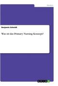 Schmidt |  Was ist das Primary Nursing Konzept? | Buch |  Sack Fachmedien