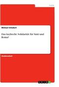 Schubert |  Das Asylrecht. Solidarität für Sinti und Roma? | Buch |  Sack Fachmedien