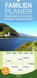 Bosse |  Familienplaner Neuseeland, Land der endlosen Landschaften (Wandkalender 2023 , 21 cm x 45 cm, hoch) | Sonstiges |  Sack Fachmedien