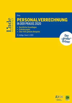 Prinz | Personalverrechnung in der Praxis 2020 (f. Österreich) | Buch | sack.de