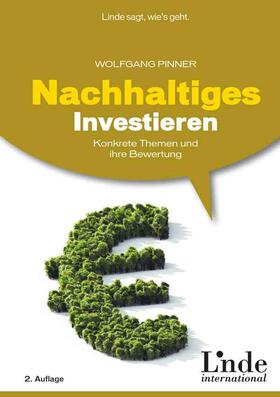 Pinner | Nachhaltiges Investieren | Buch | sack.de
