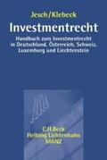 Jesch / Klebeck / Dobrauz |  Investmentrecht | Buch |  Sack Fachmedien