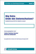 Boehme-Nessler / Rehbinder / Jakob |  Big Data: Ende des Datenschutzes? | eBook | Sack Fachmedien