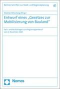 Mitschang |  Entwurf eines "Gesetzes zur Mobilisierung von Bauland" | eBook | Sack Fachmedien