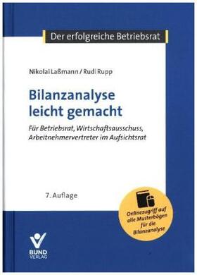 Laßmann / Rupp | Bilanzanalyse leicht gemacht | Buch | sack.de