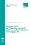 Preis / Povedano Peramato |  Das neue Recht der Allgemeinverbindlicherklärung im Tarifautonomiestärkungsgesetz | Buch |  Sack Fachmedien
