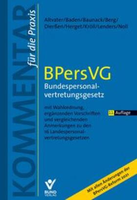 Altvater / Baden / Baunack | BPersVG - Bundespersonalvertretungsgesetz | Buch | sack.de