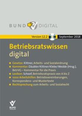 Däubler / Kittner / Wedde | Betriebsratswissen digital, mit Fortsetzungsbezug inkl. Abnahmeverpflichtung von 1 Jahr | Sonstiges | sack.de