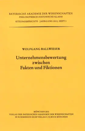 Ballwieser |  Unternehmensbewertung zwischen Fakten und Fiktionen | Buch |  Sack Fachmedien
