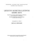  Lexicon Musicum Latinum Medii Aevi  Einbanddecke zu Band 2 | Buch |  Sack Fachmedien