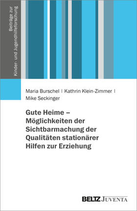 Burschel / Klein-Zimmer / Seckinger | Gute Heime - Möglichkeiten der Sichtbarmachung der Qualitäten stationärer Hilfen zur Erziehung | Buch | sack.de