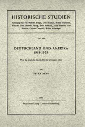 Berg | Deutschland und Amerika 1918 - 1929 | Buch | sack.de