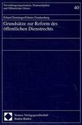 Denninger / Frankenberg |  Grundsätze zur Reform des öffentlichen Dienstrechts | Buch |  Sack Fachmedien