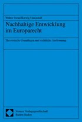 Frenz / Unnerstall | Nachhaltige Entwicklung im Europarecht | Buch | sack.de