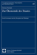 Theobald |  Zur Ökonomik des Staates | Buch |  Sack Fachmedien