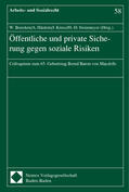 Boecken / Hänlein / Kruse |  Öffentliche und private Sicherung gegen soziale Risiken | Buch |  Sack Fachmedien