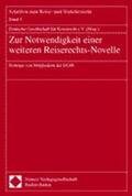  Notwendigkeit/Reiserechts-Novelle | Buch |  Sack Fachmedien