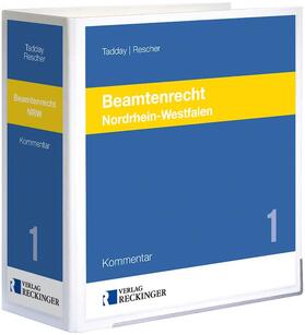 Tadday / Rescher / Korn | Beamtenrecht Nordrhein-Westfalen | Loseblattwerk | sack.de
