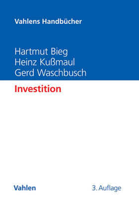 Bieg / Kußmaul / Waschbusch | Investition | Buch | sack.de