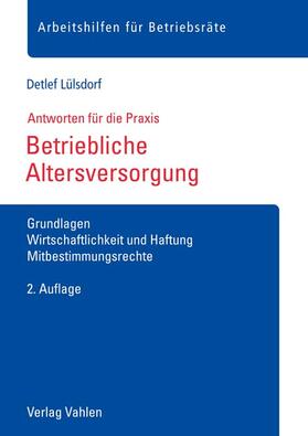 Lülsdorf | Betriebliche Altersversorgung | Buch | sack.de