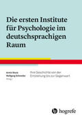 Stock / Schneider |  Die ersten Institute für Psychologie im deutschsprachigen Raum | Buch |  Sack Fachmedien
