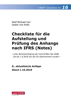 Farr Farr Checkliste 16 Anhang N Ifrs 8 A Buch Sack De