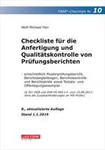 Farr |  Checkliste 10 für die Anfertigung und Qualitätskontrolle von Prüfungsberichten. | Buch |  Sack Fachmedien