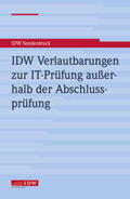 Institut der Wirtschaftsprüfer in Deutschland e.V. |  IDW Verlautbarungen zur IT-Prüfung außerhalb der Abschlussprüfung | Buch |  Sack Fachmedien