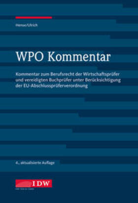 Hense / Ulrich / Ziegler | WPO Kommentar | Buch | sack.de
