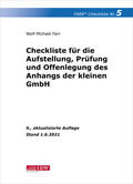 Farr |  Checkliste 5 (Anhang der kleinen GmbH) | Buch |  Sack Fachmedien