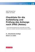 Farr / Keitz |  Checkliste 16 für die Aufstellung und Prüfung des Anhangs nach IFRS (Notes) | Buch |  Sack Fachmedien