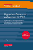 Institut der Wirtschaftsprüfer in Deutschland e.V. |  Praktiker-Handbuch Allgemeines Steuer-und Verfahrensrecht 2022 | Buch |  Sack Fachmedien