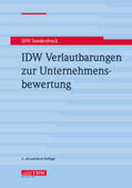Institut der Wirtschaftsprüfer in Deutschland e.V. |  IDW Verlautbarungen zur Unternehmensbewertung | Buch |  Sack Fachmedien